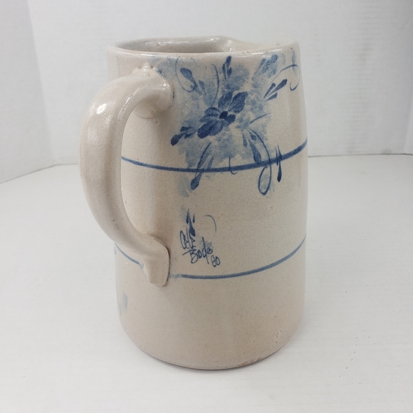 Vtg 1980 Stoneware "Lemonade" Pitcher Studio Pottery Artist Signed by CeCe Bode - Picture 4 of 16